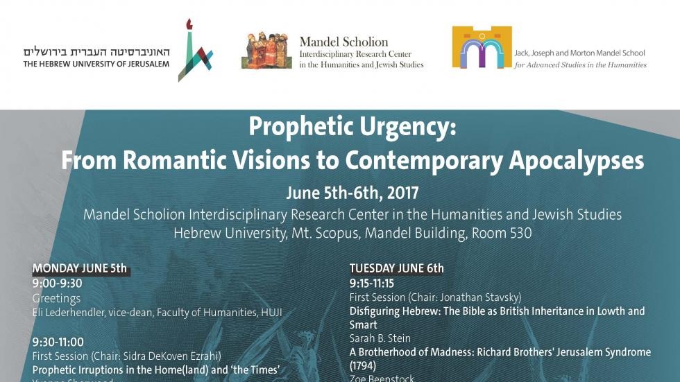 international conference: Prophetic Urgency